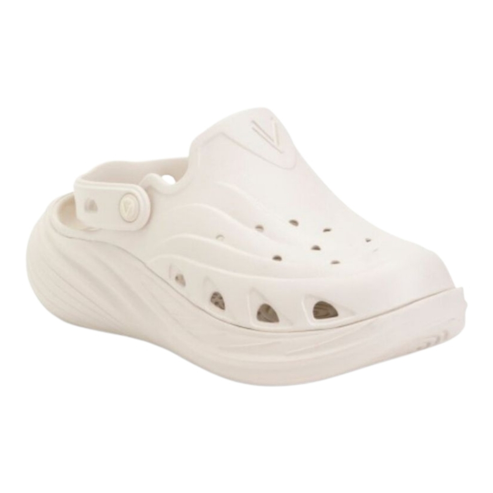 Vionic Women's Cream Slip-On Clog Mules